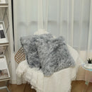 Axyaa Super Soft Faux Fur Throw Pillow Cover for Sofa Bed, 45x45 CM
