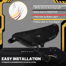 Axyaa LED Rear Bumper Reflectors for Mazda CX5: Running Flow Turn Signal Brake Lamps