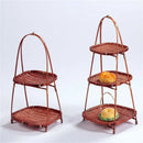 Axya Wicker Fruit Basket Tray Rack for Stylish Kitchen Organization and Decor