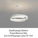 Axyaa Modern LED Ceiling Chandelier: Black/White, Living/Dining/Bedroom/Kitchen, Home Lighting Fixture