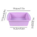 Silicone Square Cake Plate - Axyaa Non-Stick Brownie Pot with Anti-Slip Handle