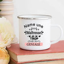 Axyaa Personalized Teacher Mug - Merci Maitresse Enamel Coffee Cup