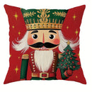 Nutcracker Pillowcase by Axyaa: Festive Christmas Room Decor & Sofa Cushion Cover