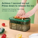 Axyaa Quick-Freeze Ice Cube Tray Storage Box for Instant Release, Kitchen Ice Maker