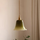 Axyaa Green Pink Glass Pendant Light: Elegant E14 LED Hanging Lamp for Home Decor