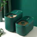 Axyaa Kitchen Plastic Rice Bucket Grains Jars - Moisture-Proof Food Container Organizers