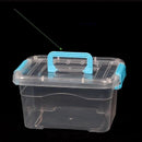 Axyaa Plastic Storage Bins with Lids - Stackable Clear Containers for Craft Organization