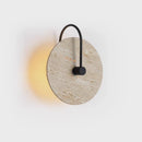 Yellow Cave Stone Wall Lamp by Axyaa, Wabi Sabi Style, Bedroom & Hotel Lighting