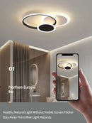 Axyaa Luxury Ceiling Lamp: Nordic Modern Minimalist Bedroom Light
