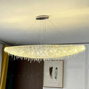 Axyaa Crystal Chandeliers: Elegant Pendant Ceiling Lights for Living Room and Dining Room