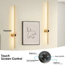 Axyaa 360° Rotatable Dimmable LED Wall Lights with Touch Screen Control
