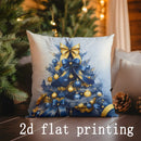 Axyaa Christmas Pattern Cushion Covers for Sofa, Bedroom, Car - Rectangular Pillow Cover