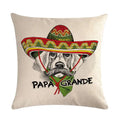 Axyaa Cartoon Animal Flax Cushion Cover for Sofa - Fashionable and Fun Design