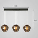 Axyaa Glass Pendant Light Chandelier for Living Room Dining Room