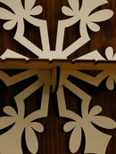 Axyaa Snowflake Storage Rack Floating Wall Shelf for Christmas Home Decoration