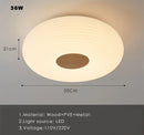 Axyaa Wooden Ceiling Light with Remote Control for Home Decor