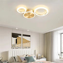 Axyaa Circle LED Chandelier: Luxury Dimmable Ceiling Lamp for Home Decor