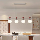 Axyaa Chrome Glass Chandelier: Modern Full Spectrum LED Pendant Light for Healthy Eye Protection