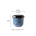 Axyaa Hand-painted Ceramic Rice Bowl with Lid