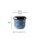 Axyaa Hand-painted Ceramic Rice Bowl with Lid