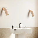 Axyaa Yellow Travertine Headboard Wall Lamp, Vintage Rotatable Reading Light