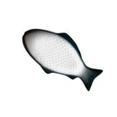 White Ceramic Fish Plate by Axyaa: Irregular Shape, Healthy & Stylish Tableware for Pasta, Sushi, Desserts