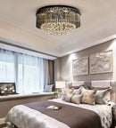 Axyaa Modern Crystal Ceiling Lamp: Elevated Luxury Lighting for Living Room and Bedroom
