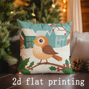 Axyaa Christmas Animal Pattern Pillow Covers for Sofa, Bedroom, Car - Rectangular Cushion