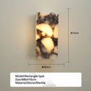 Axyaa Nordic Marble LED Wall Light Sconce for Bedroom Living Room Hallway