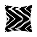 Axyaa Geometry Polyester Cushion Cover 45x45, Decorative Sofa Pillowcase Blue Yellow Black Home Décor