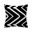 Axyaa Geometry Polyester Cushion Cover 45x45, Decorative Sofa Pillowcase Blue Yellow Black Home Décor