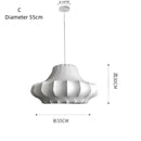 Axyaa Designer Silk Pendant Lamp: Elegant LED Lighting for Dining Room & Kitchen Island