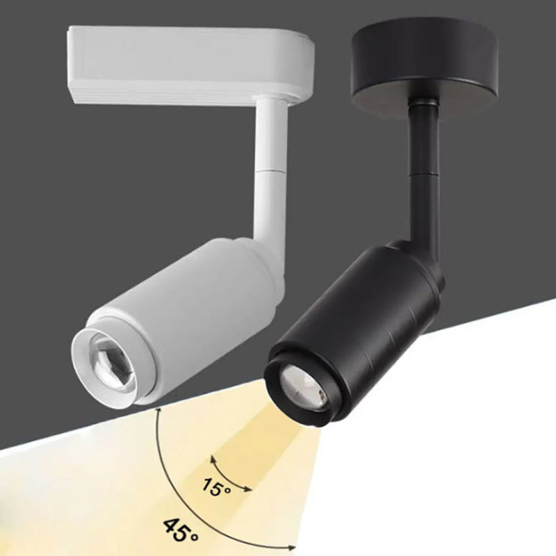 Axyaa Adjustable Zoom COB Rail Spotlight for Shops and Galleries