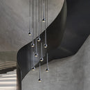Axyaa Nordic Chandelier: Designer LED Ceiling Lamp for Dining Room, Living Room, Staircase