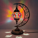 Axyaa Vintage Art Deco Mosaic Glass Table Lamp
