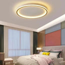Axyaa Ultra-thin LED Ceiling Light: Remote Control Dimmable Circular Lamp for Living Room, Bedroom