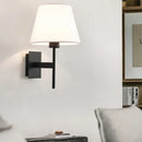Nordic Retro LED Wall Lamp by Axyaa - Classic Fabric Light for Bedroom, Living Room & Corridor