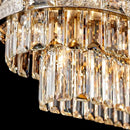 Axyaa Gold Crystal Pendant Chandelier for Dining Bedroom Living Room Kitchen Island