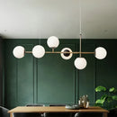 Axyaa Glass Pendant Lamp, Modern Nordic Industrial Lighting Fixtures for Dinning, Living Room