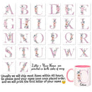 Axyaa Floral Custom Mug - Personalized Tea Cup, Creative Gift for Birthday & Mother's Day