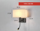 Axyaa LED Wall Lamp Modern Simple Bedroom Home Decor Scones Fixtures E27