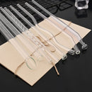 Axyaa High Borosilicate Glass Straw for Bubble Tea Smoothies Cocktails