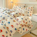 Axyaa Queen Bedding Set - Reactive Printed Polyester Duvet Cover, Bed Sheet & Pillowcase