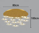 Axyaa Modern LED Pendant Staircase Chandelier for Living Room Lighting