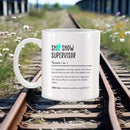 Axyaa Women's Shit Show Supervisor Mug - Funny Coworker Team Manager Gift
