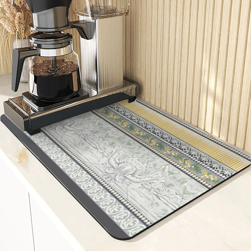 Axyaa Ocean Silicone Coasters Set - European Style Kitchen Decor Mats