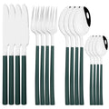 Axyaa Rose Gold Cutlery Set - 16-Piece Stainless Steel Dinnerware Flatware