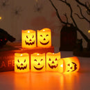 Axyaa Halloween LED Pumpkin Candle Light Skull Ghost Festival Decor