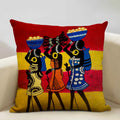 Axyaa African Woman Ethnic Cushion Cover 45x45cm