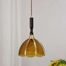 Axyaa Colourful Scandinavian Glass Pendant Lights for Kitchen Dining Room, Brass Led Pendant Lamp